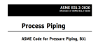 ASME B31.3 2020 Process Piping 工藝管線